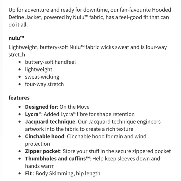 Hooded Define Jacket *Nulu Yogo Embossed Black Very Rare and Hard To Find. Sz 10 - Picture 10 of 11